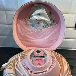 Vintage Pink Bonnet portable Hair Dryer / Nails Vintage Pink Sears Portable Deluxe Hair Dryer Complete  main image 4